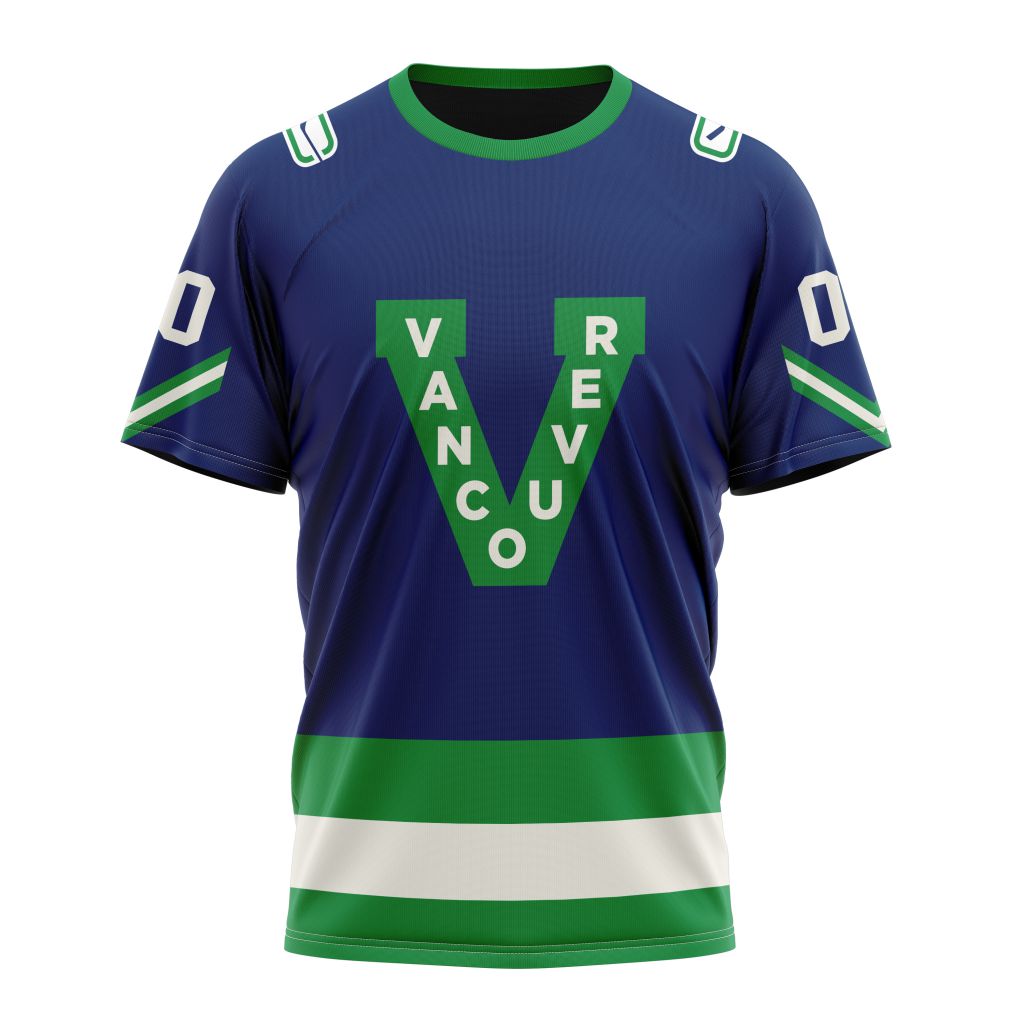 Vancouver Canucks Special Throwback Design 01 Personalized Name And Number T-Shirt Oregontrailrvpk Shirt