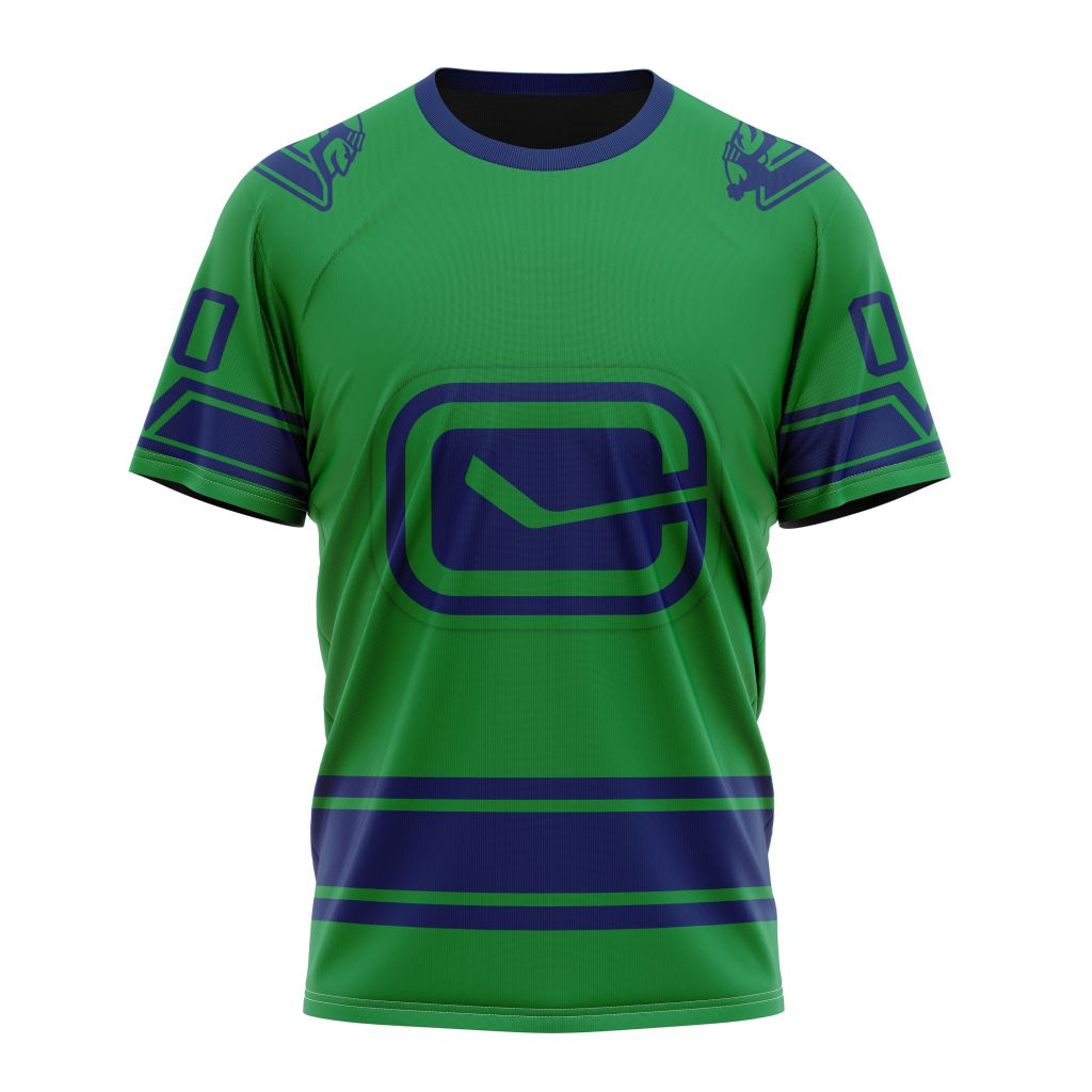 Vancouver Canucks Special Two-tone Design 01 Personalized Name And Number T-Shirt Oregontrailrvpk Shirt