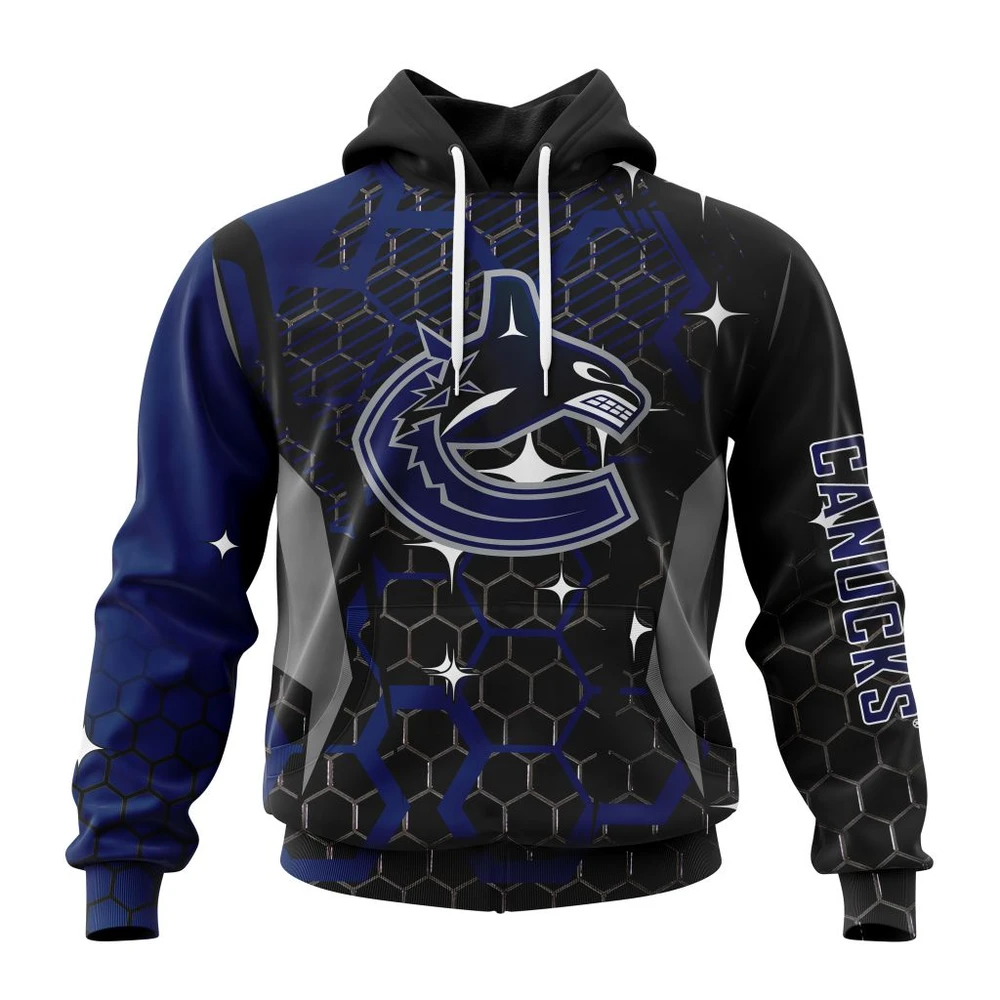 Vancouver Canucks Specialized Design With Motocross All Over Print Hoodie Style 98608