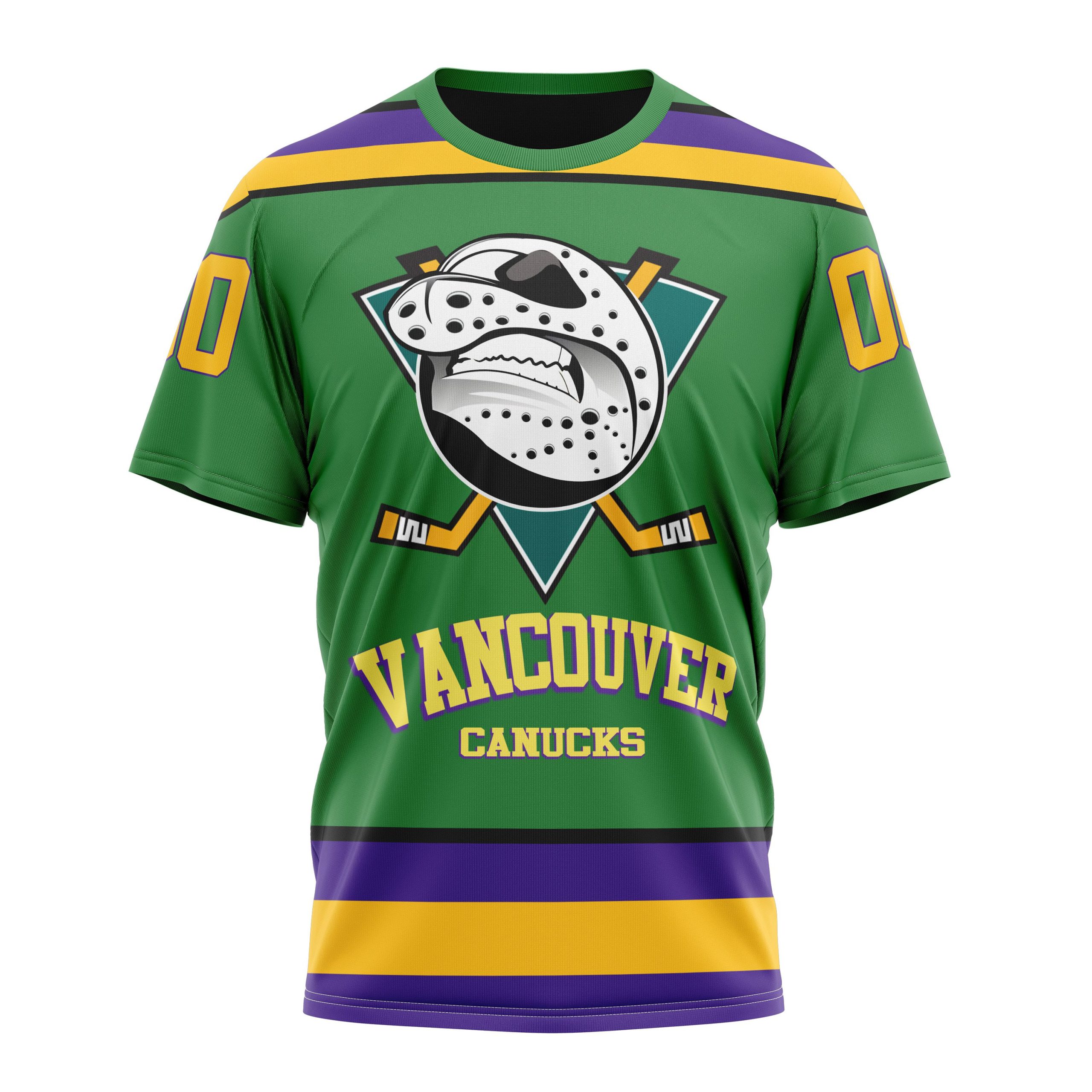 Vancouver Canucks Specialized Design X The Mighty Ducks Personalized Name And Number T-Shirt Oregontrailrvpk Shirt