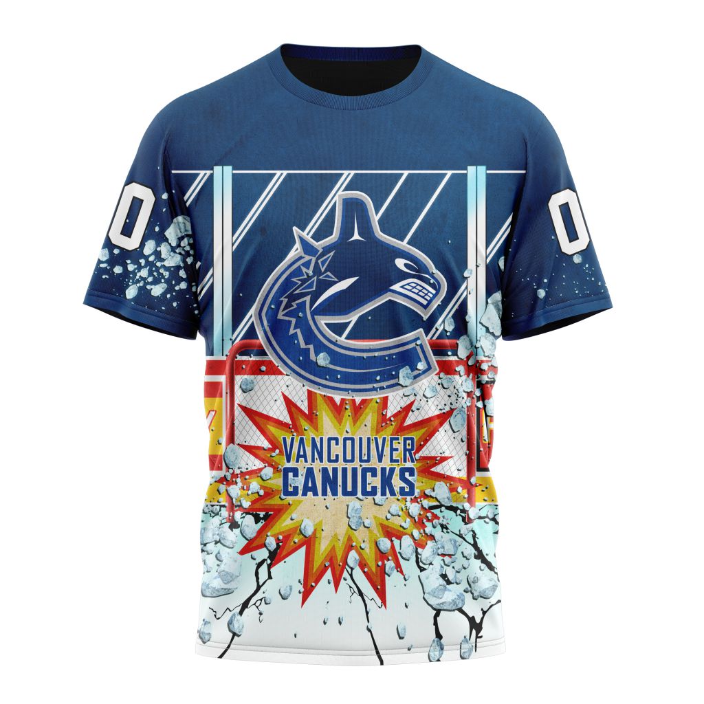 Vancouver Canucks Specialized Jersey With Ice Hockey Arena Personalized Name And Number T-Shirt Oregontrailrvpk Shirt