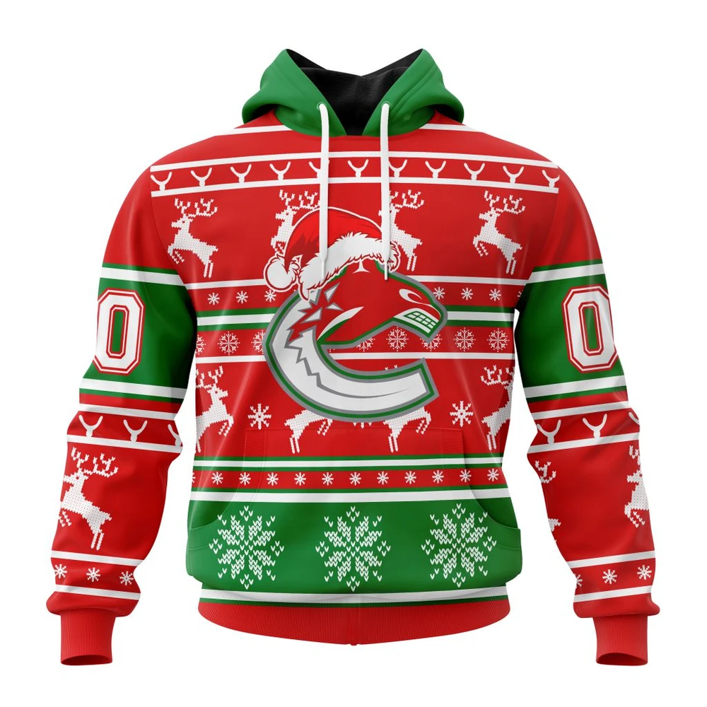 Vancouver Canucks Specialized Unisex Christmas Is Coming All Over Print Hoodie Style 94365