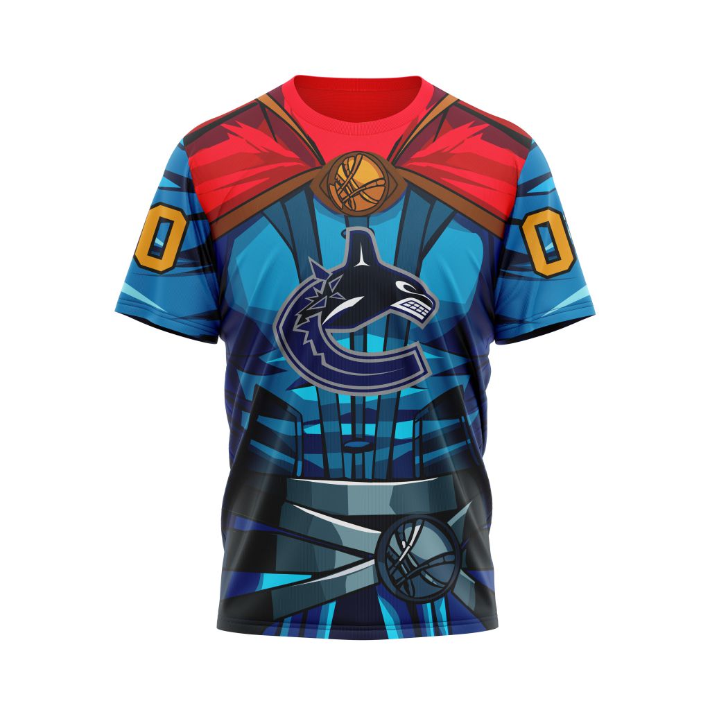 Vancouver Canucks X Doctor Strange Specialized Design For Father Day Personalized Name And Number T-Shirt Oregontrailrvpk Shirt
