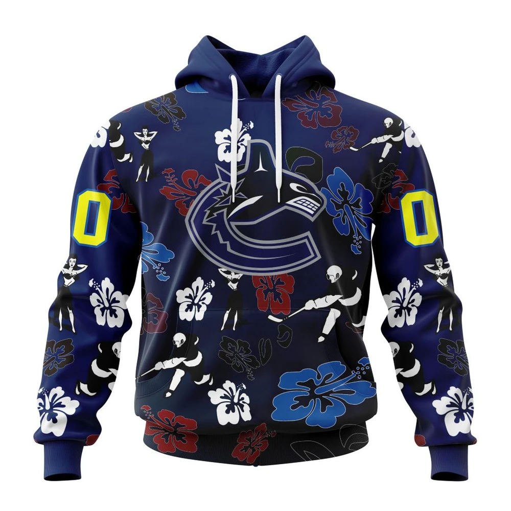 Vancouver Canucks X Hawaii Specialized Design For Hawaiia All Over Print Hoodie Style 33814
