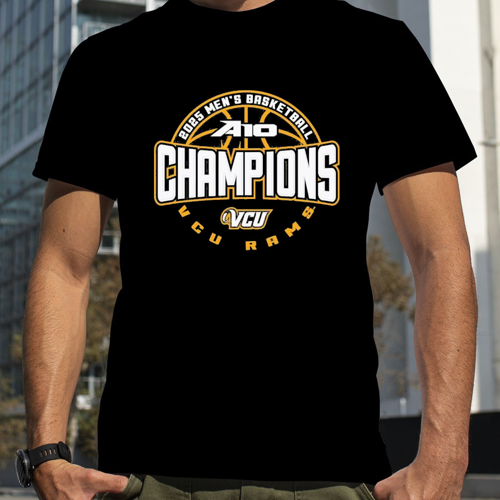 VCU Rams 2025 Atlantic 10 Men's Basketball Conference Tournament Champions Shirt Fans Gift Ideas Oregontrailrvpk Shirt