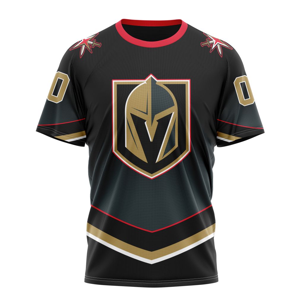 Vegas Golden Knights New Gradient Series Concept Personalized Name And Number T-Shirt Oregontrailrvpk Shirt