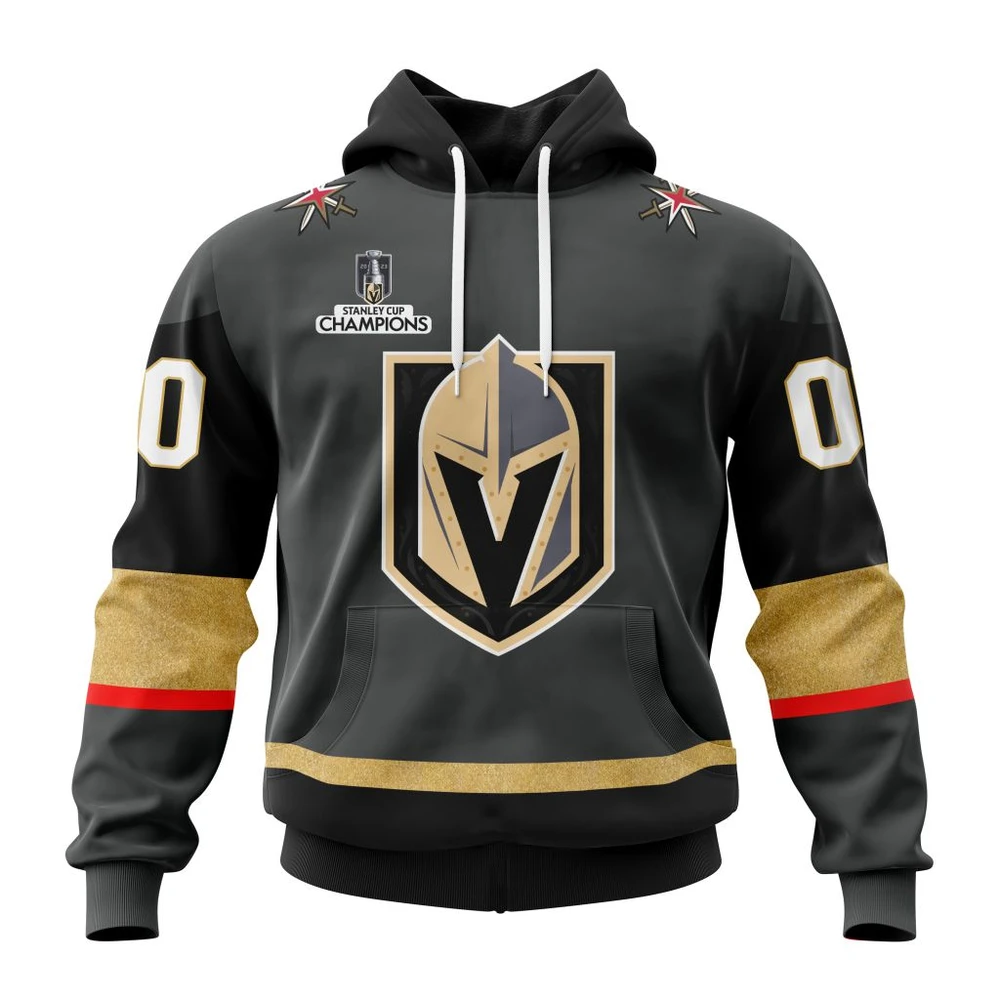 Vegas Golden Knights Personalized Away Kits All Over Print Hoodie Style 98638