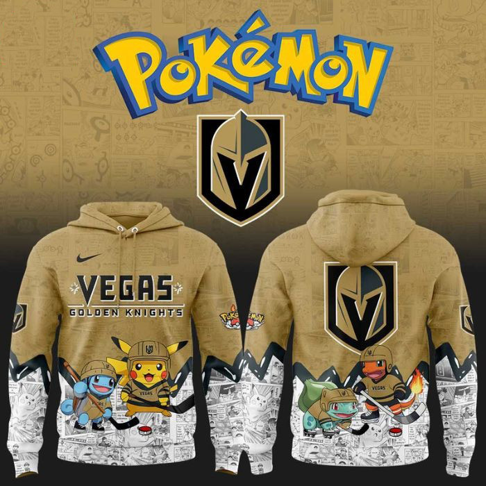 Vegas Golden Knights Pokemon Hoodie Gifts For Hockey Enthusiasts