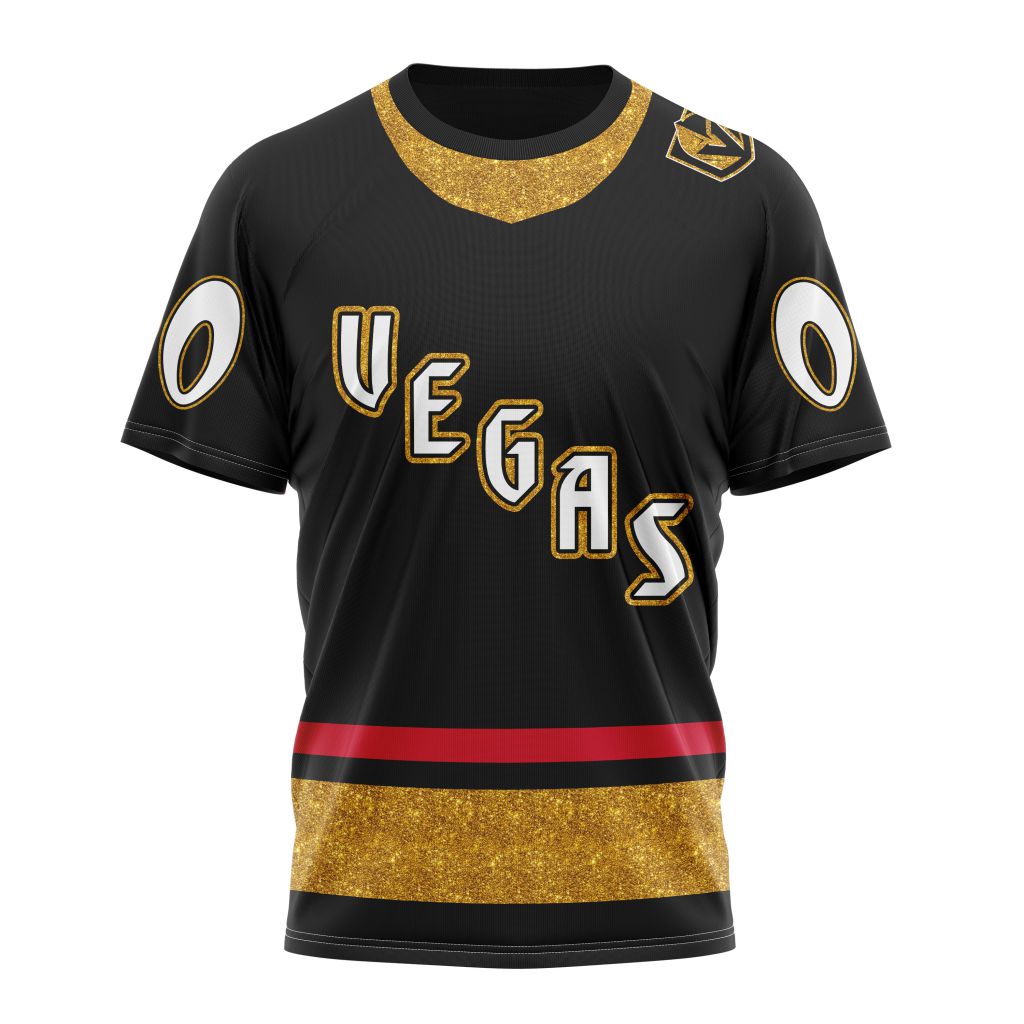 Vegas Golden Knights Reverse Retro Kits 2022 Personalized Name And Number T-Shirt Oregontrailrvpk Shirt