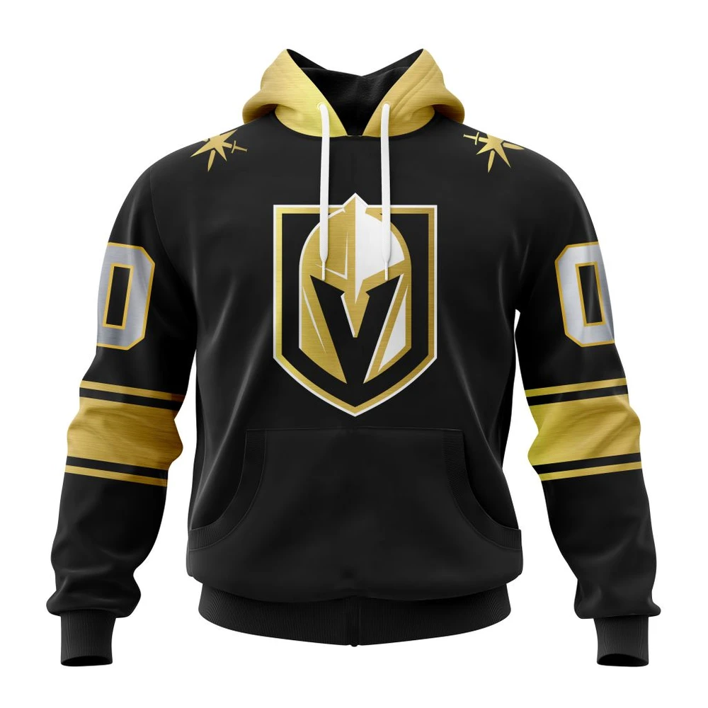 Vegas Golden Knights Special Black And Gold Design All Over Print Hoodie Style 35942