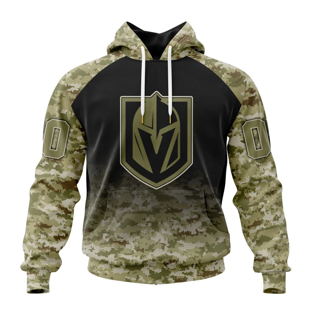 Vegas Golden Knights Special Camo Design For Veterans Day All Over Print Hoodie Style 42210