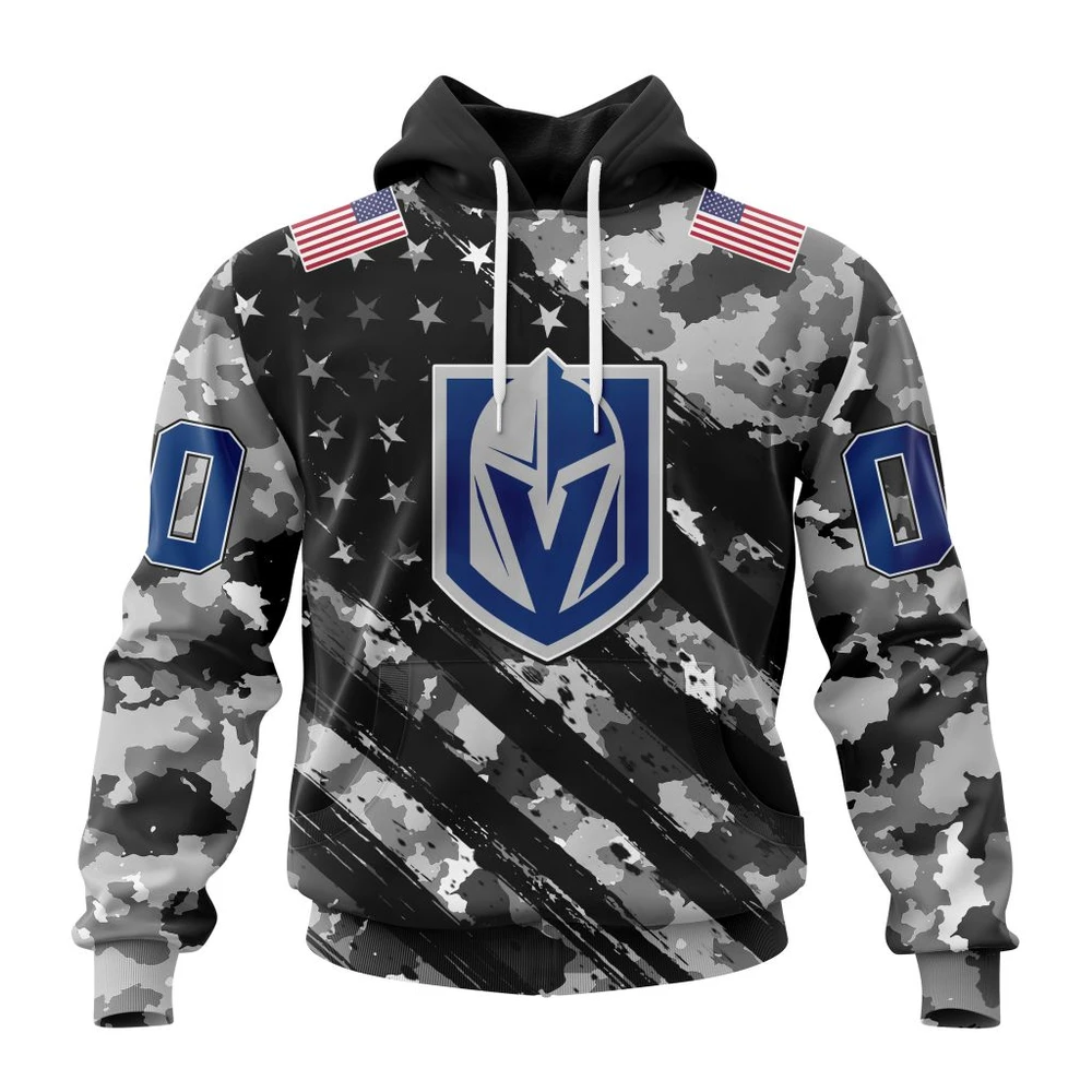 Vegas Golden Knights Special Camo Military Design All Over Print Hoodie Style 74682