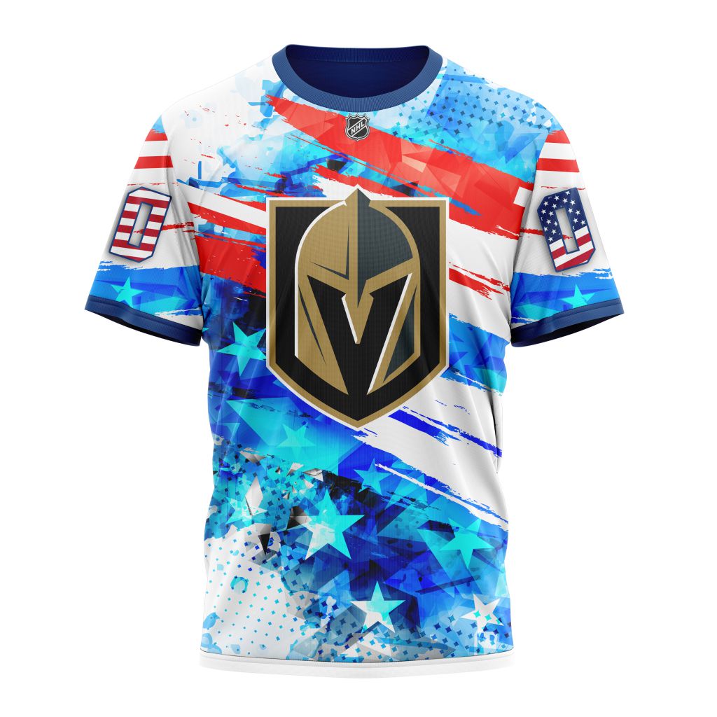 Vegas Golden Knights Special Concept For Independence Day Personalized Name And Number T-Shirt Oregontrailrvpk Shirt