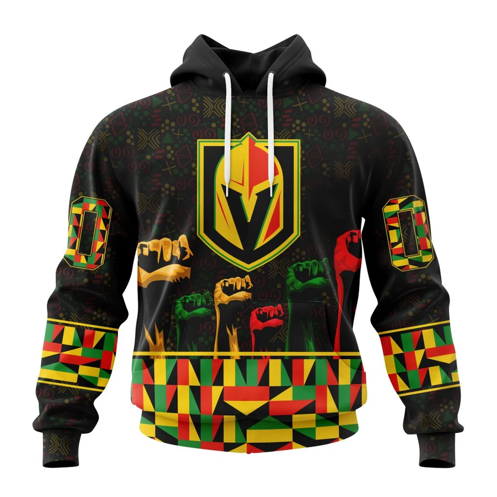 Vegas Golden Knights Special Design Celebrate Black History Month All Over Print Hoodie Style 96046