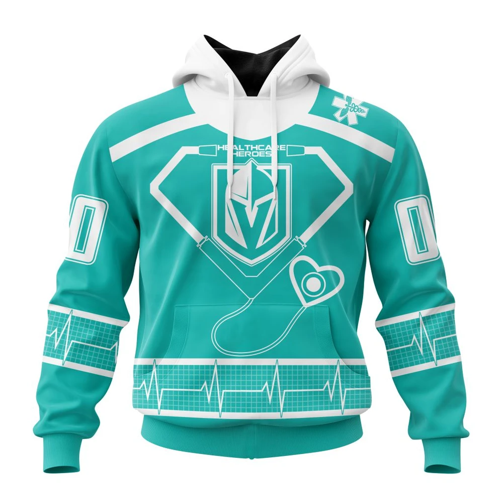 Vegas Golden Knights Special Design Honoring Healthcare Heroes All Over Print Hoodie Style 54434