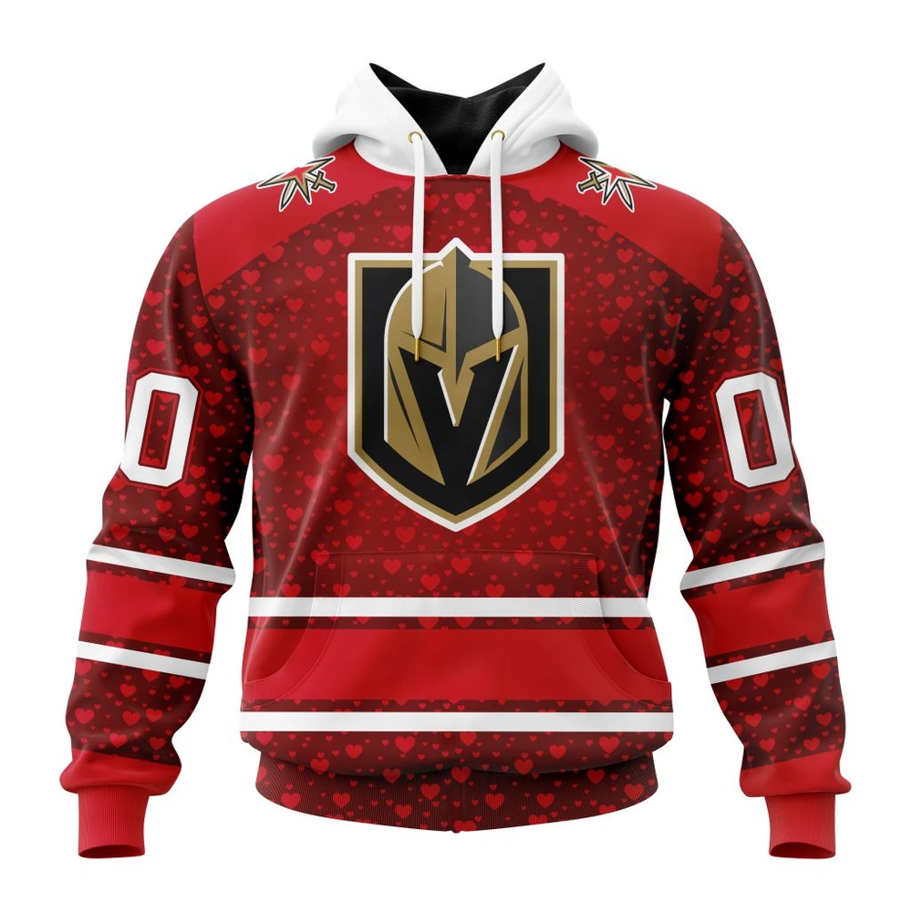 Vegas Golden Knights Special Gift For Valentines Day All Over Print Hoodie Style 84794