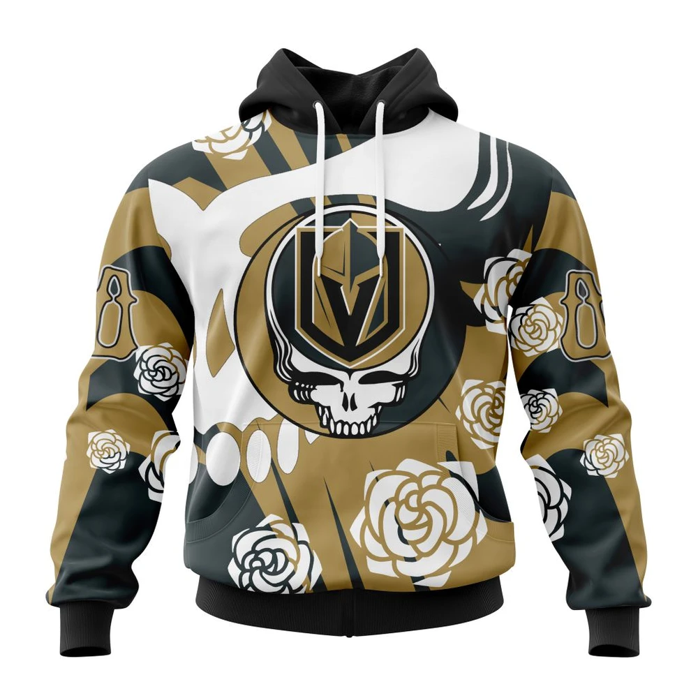 Vegas Golden Knights Special Grateful Dead Design All Over Print Hoodie Style 22759
