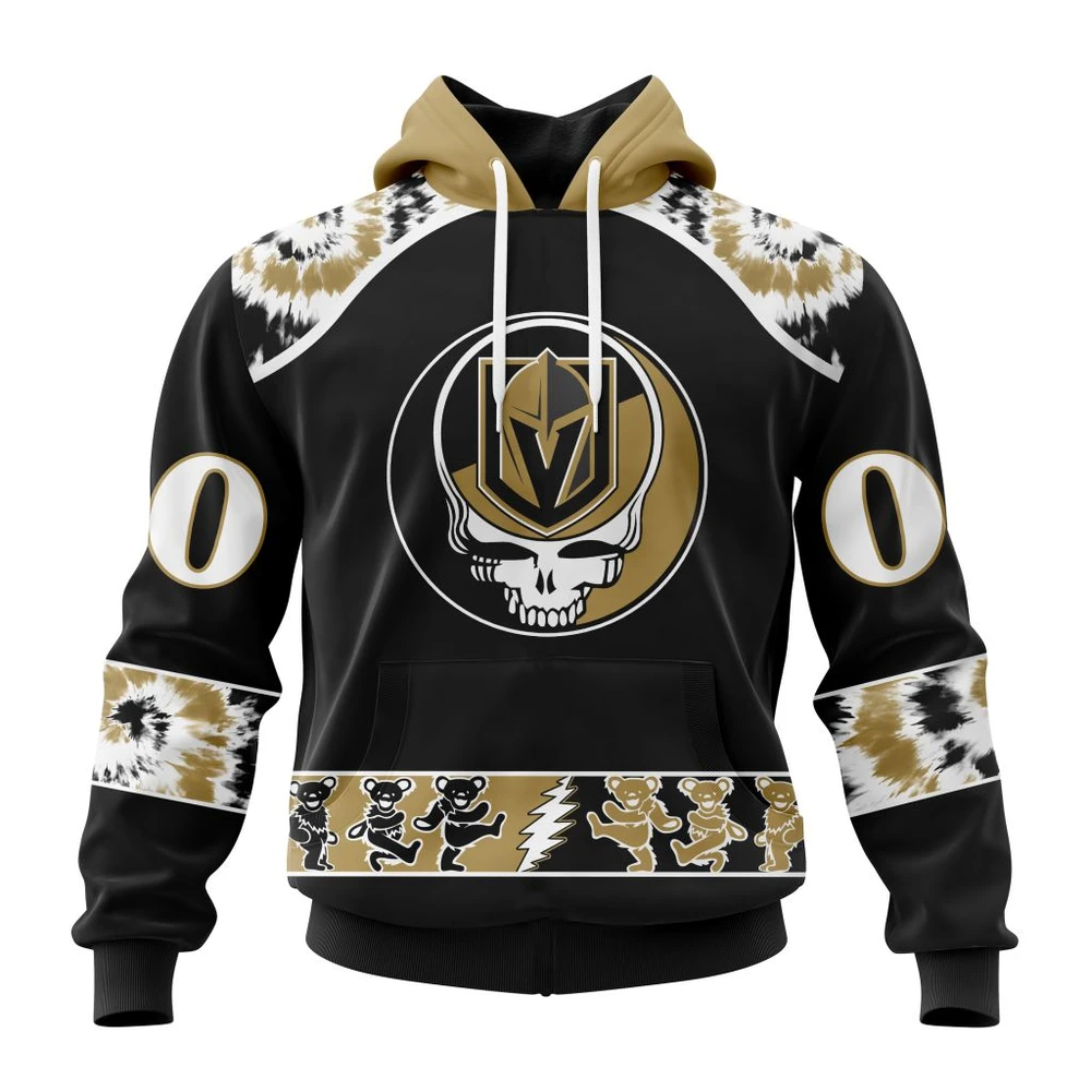 Vegas Golden Knights Special Grateful Dead Design All Over Print Hoodie Style 27962