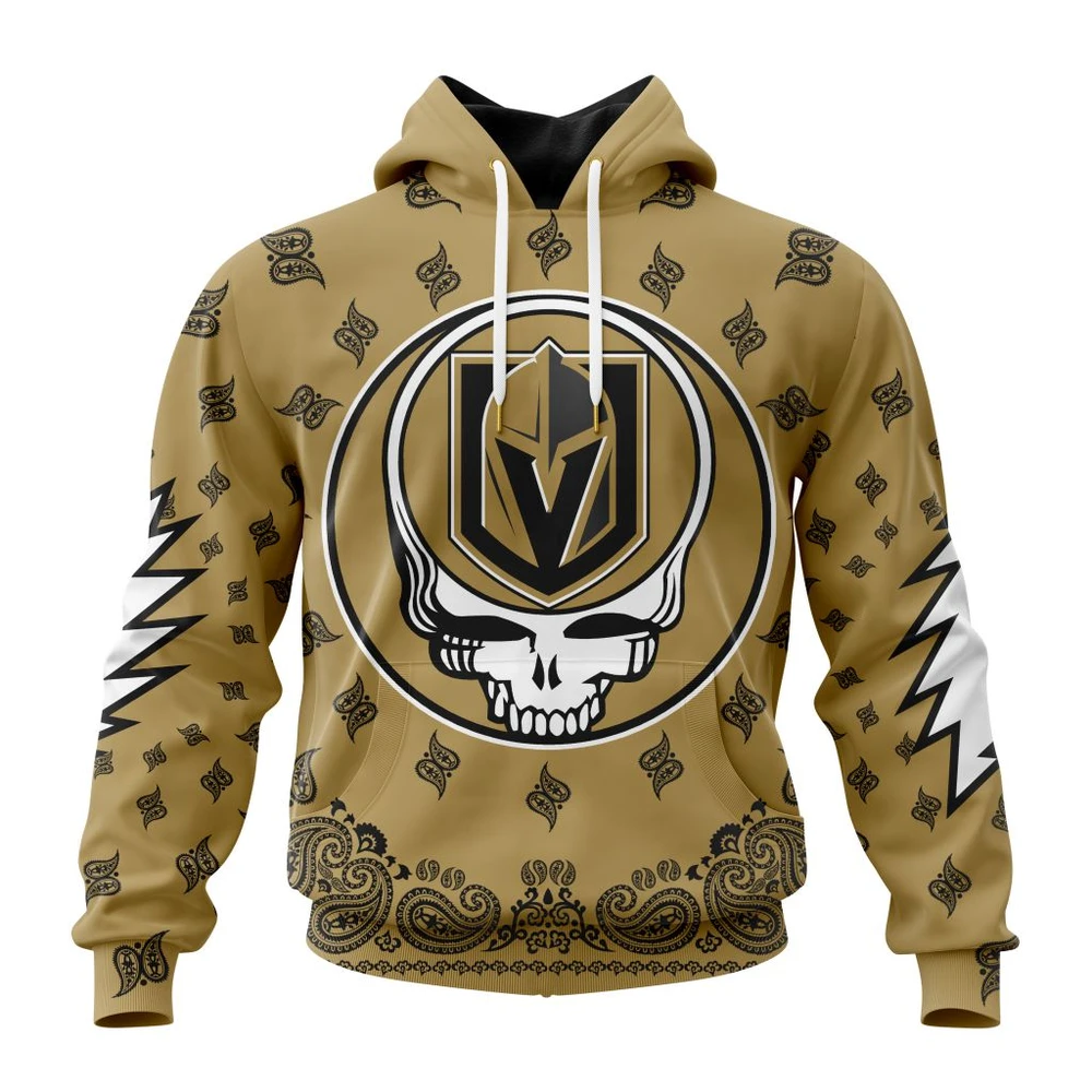 Vegas Golden Knights Special Grateful Dead Design All Over Print Hoodie Style 81357
