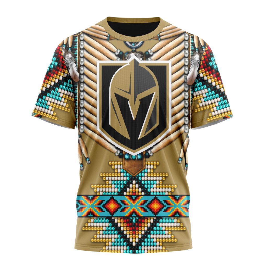 Vegas Golden Knights Special Native Costume Design 02 Personalized Name And Number T-Shirt Oregontrailrvpk Shirt