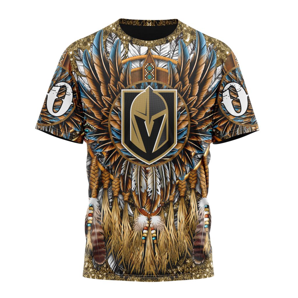 Vegas Golden Knights Special Native Costume Design Personalized Name And Number T-Shirt Oregontrailrvpk Shirt