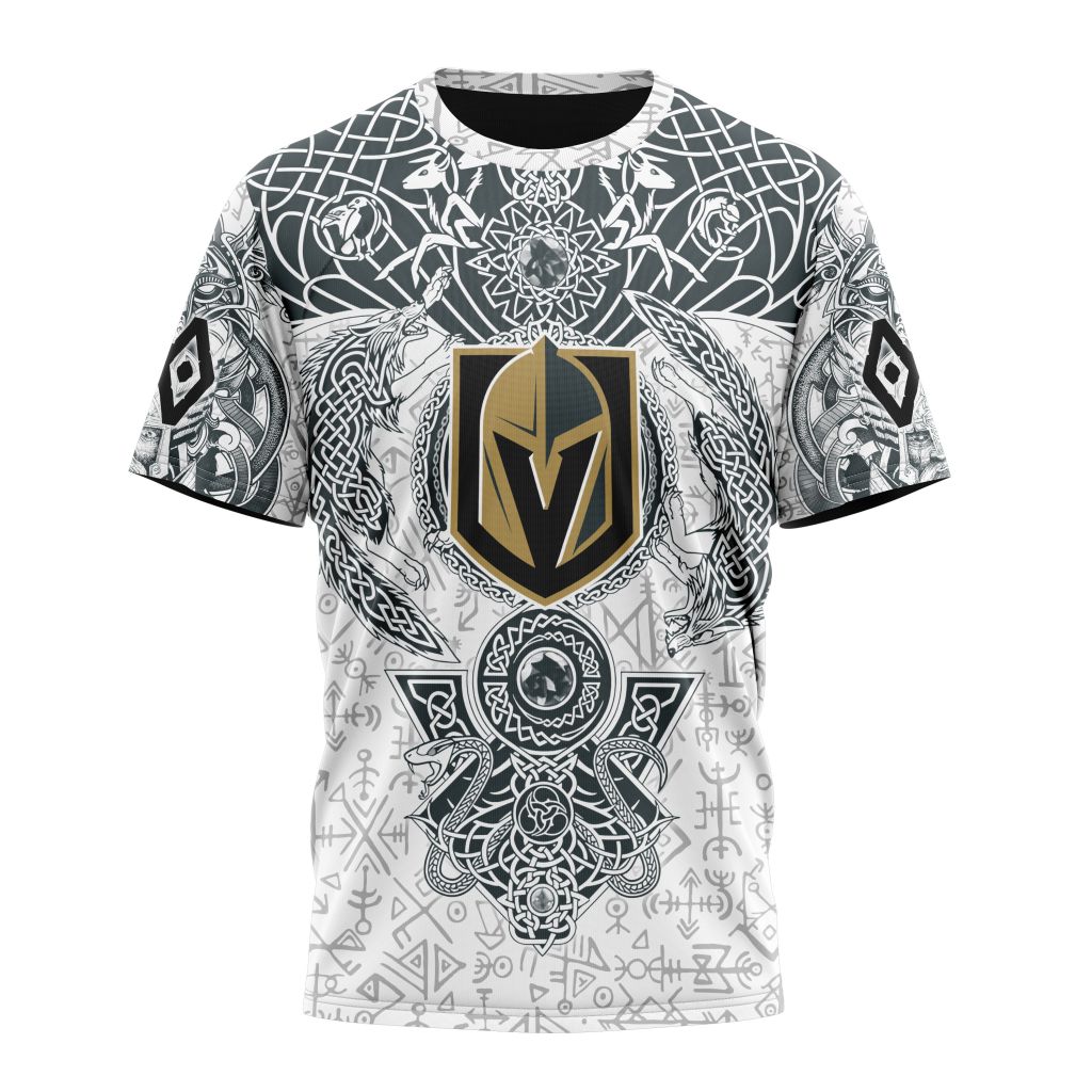 Vegas Golden Knights Special Norse Viking Symbols Personalized Name And Number T-Shirt Oregontrailrvpk Shirt