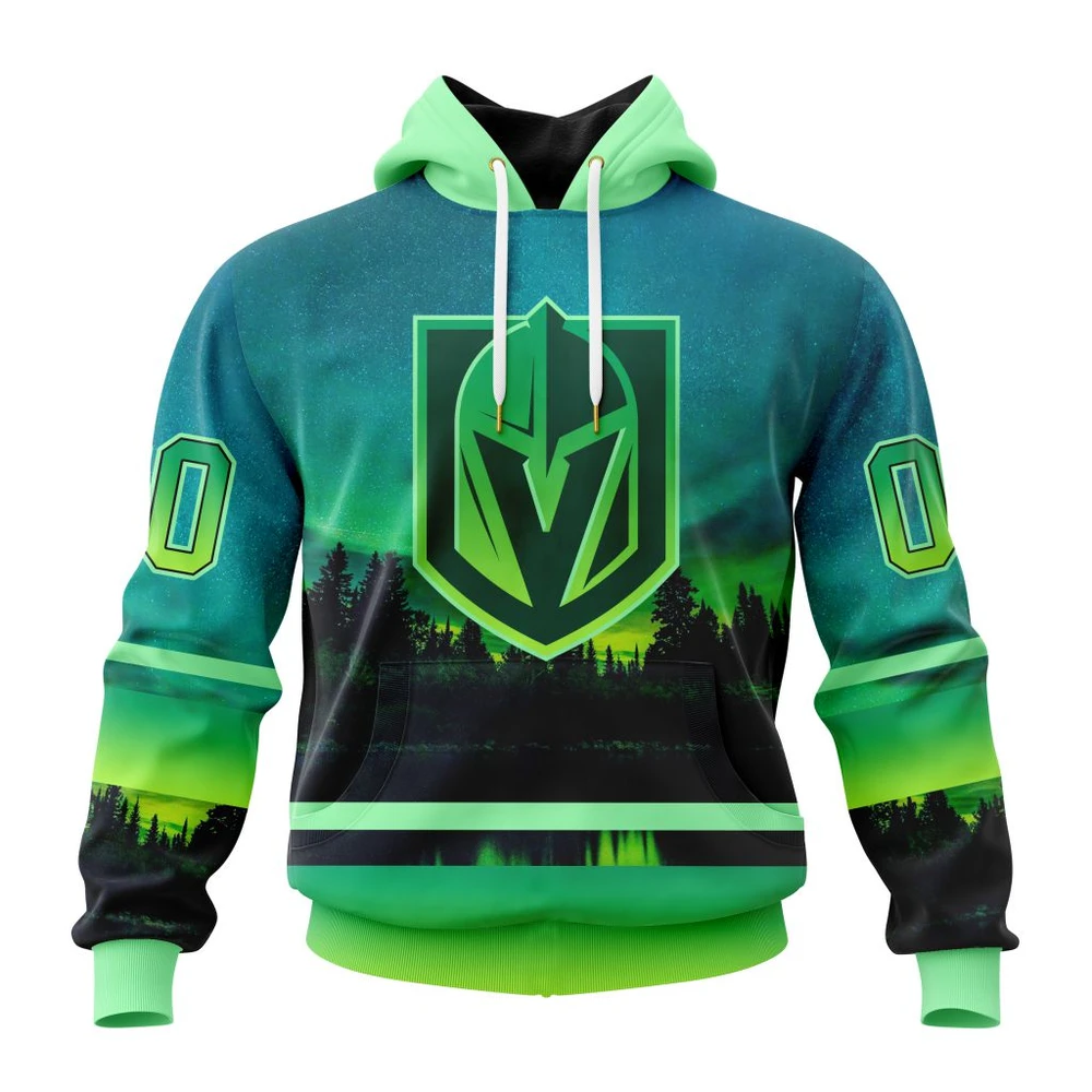 Vegas Golden Knights Special Northern Lights Design All Over Print Hoodie Style 71465