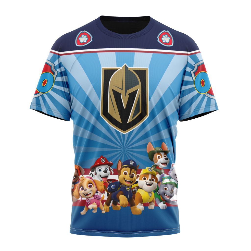Vegas Golden Knights Special Paw Patrol Kits Personalized Name And Number T-Shirt Oregontrailrvpk Shirt