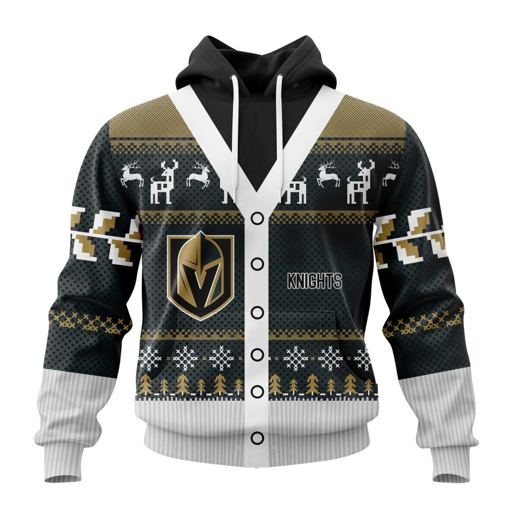 Vegas Golden Knights Specialized Chrismas Season All Over Print Hoodie Style 90594