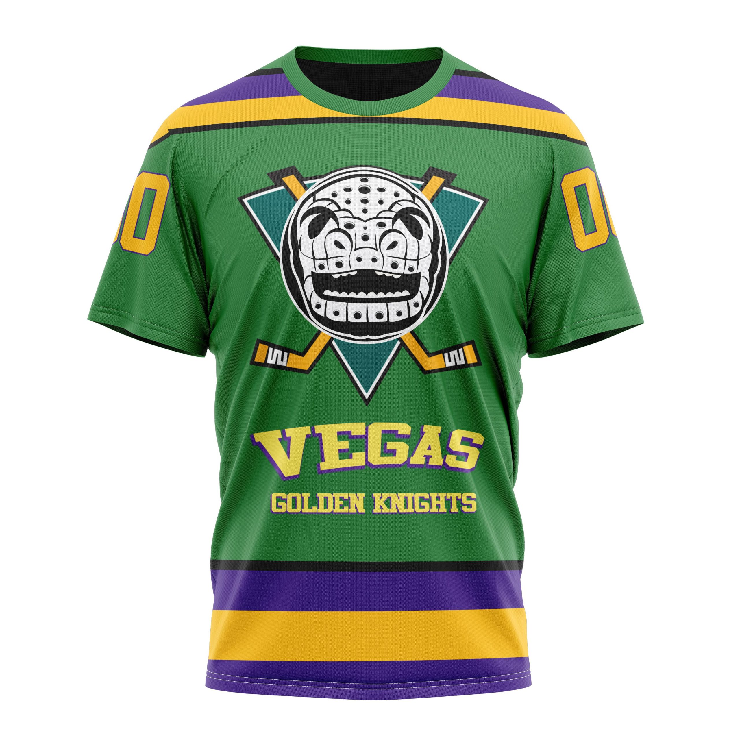 Vegas Golden Knights Specialized Design X The Mighty Ducks Personalized Name And Number T-Shirt Oregontrailrvpk Shirt