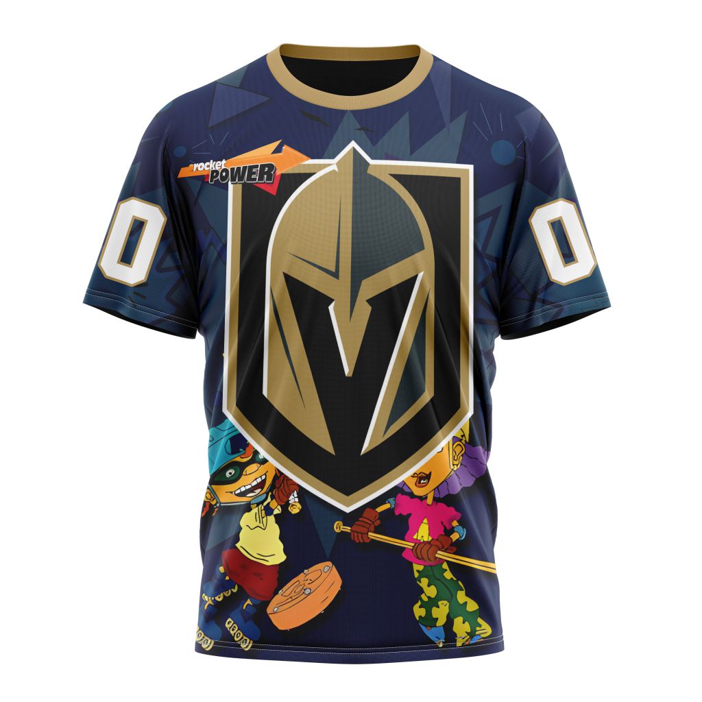 Vegas Golden Knights Specialized For Rocket Power Personalized Name And Number T-Shirt Oregontrailrvpk Shirt