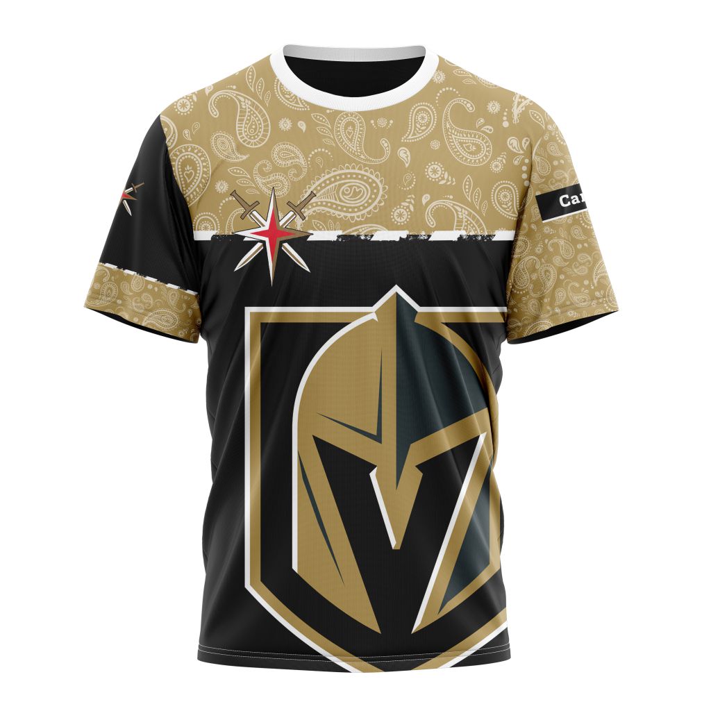 Vegas Golden Knights Specialized Jersey Hockey With Paisley Personalized Name And Number T-Shirt Oregontrailrvpk Shirt