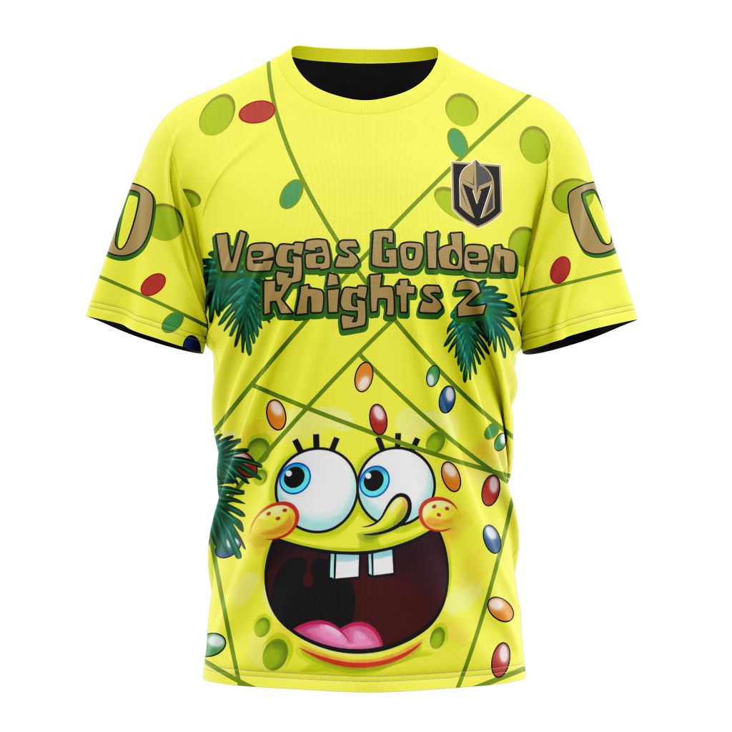 Vegas Golden Knights Specialized Jersey With SpongeBob Personalized Name And Number T-Shirt Oregontrailrvpk Shirt