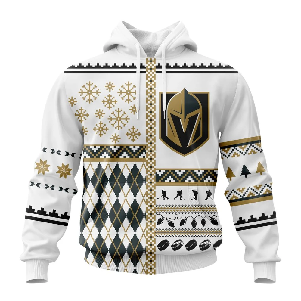 Vegas Golden Knights Specialized Unisex Christmas Is Coming All Over Print Hoodie Style 63867