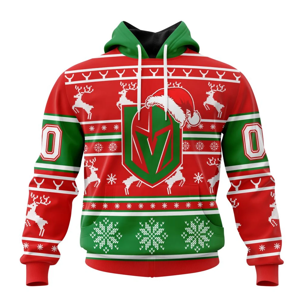 Vegas Golden Knights Specialized Unisex Christmas Is Coming All Over Print Hoodie Style 83428
