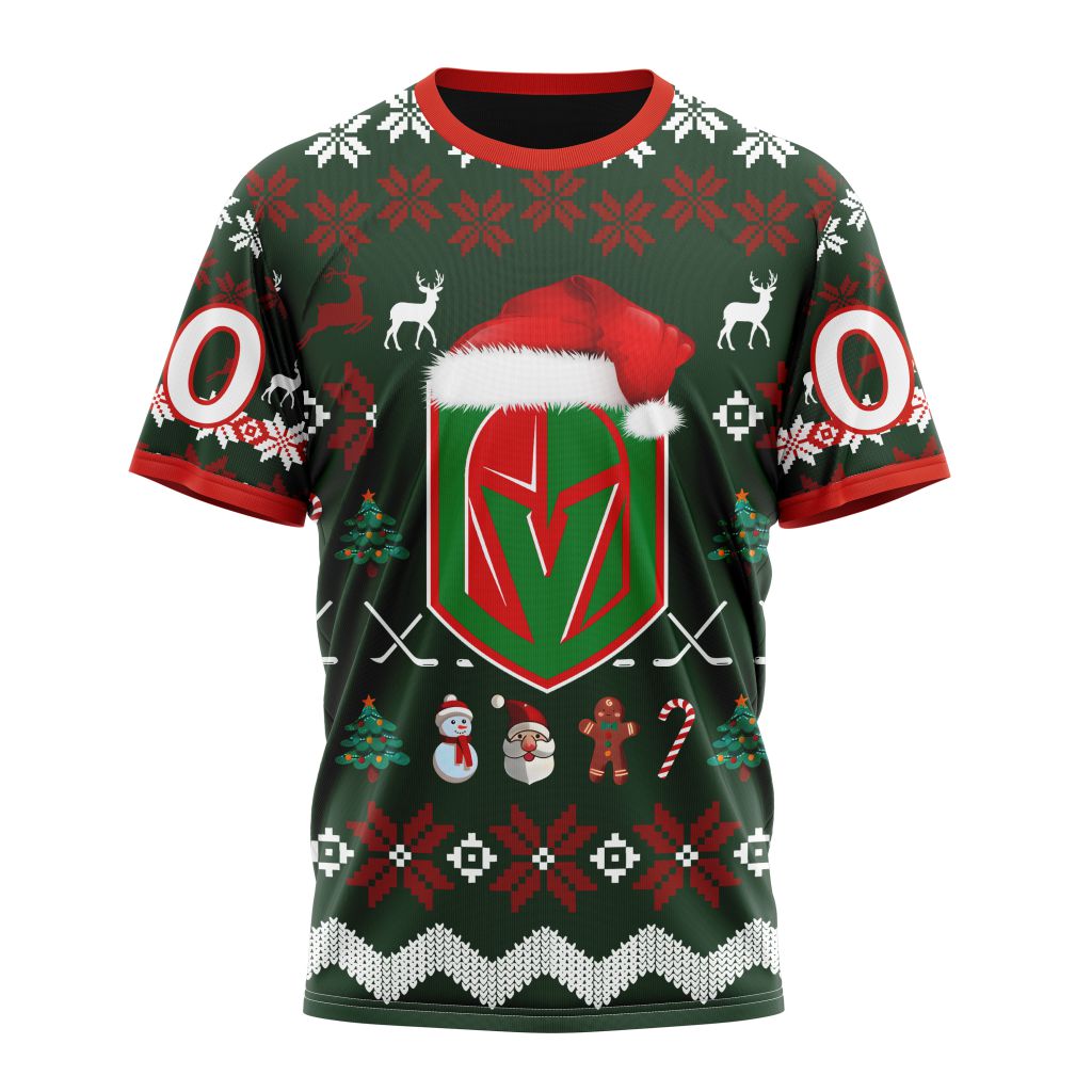 Vegas Golden Knights Specialized Unisex Christmas Is Coming Personalized Name And Number T-Shirt Oregontrailrvpk Shirt
