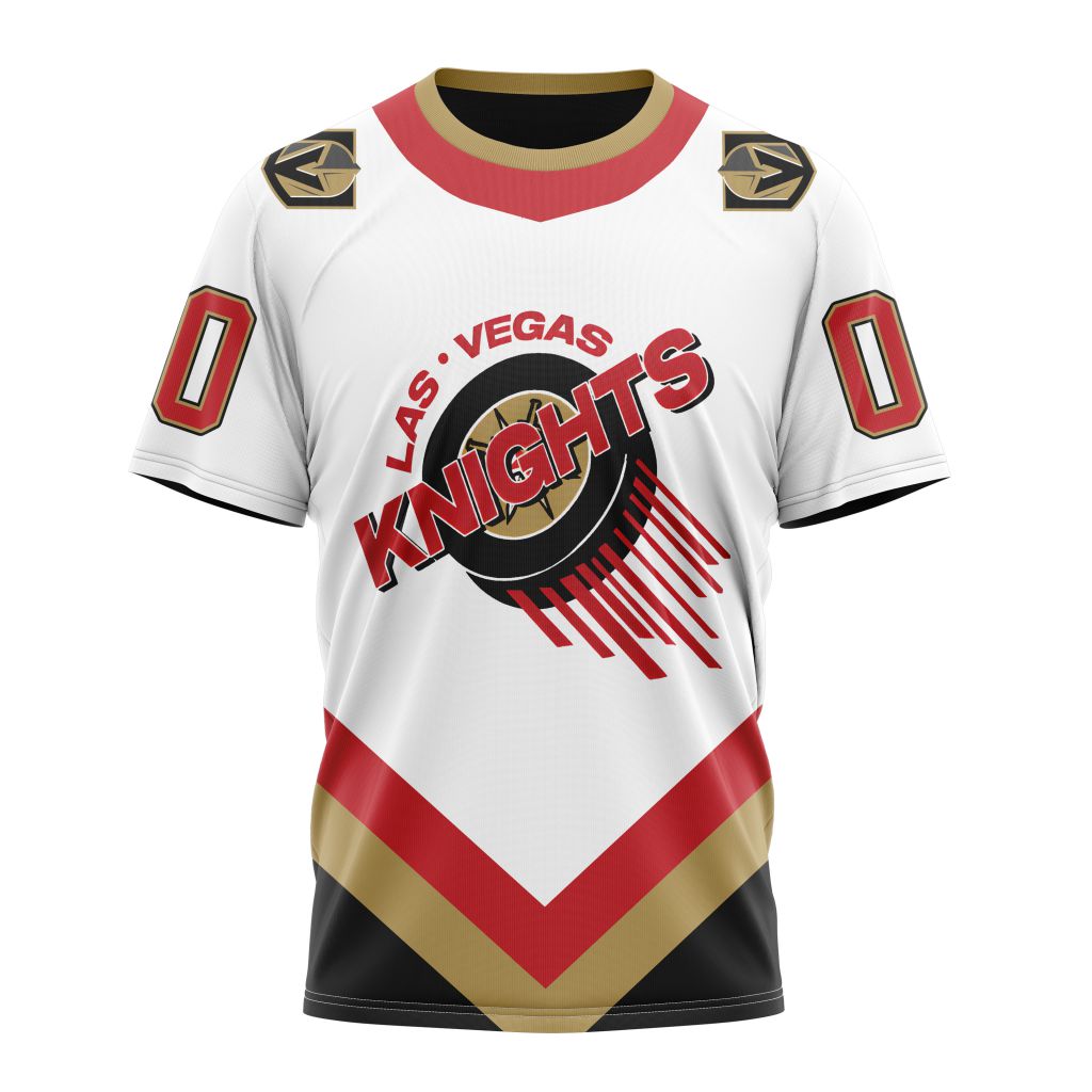 Vegas Golden Knights Specialized Unisex Kits With Retro Concepts Personalized Name And Number T-Shirt Oregontrailrvpk Shirt