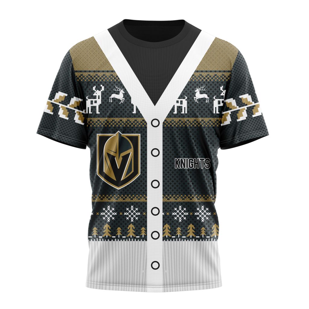 Vegas Golden Knights Specialized Unisex Sweater For Chrismas Season Personalized Name And Number T-Shirt Oregontrailrvpk Shirt