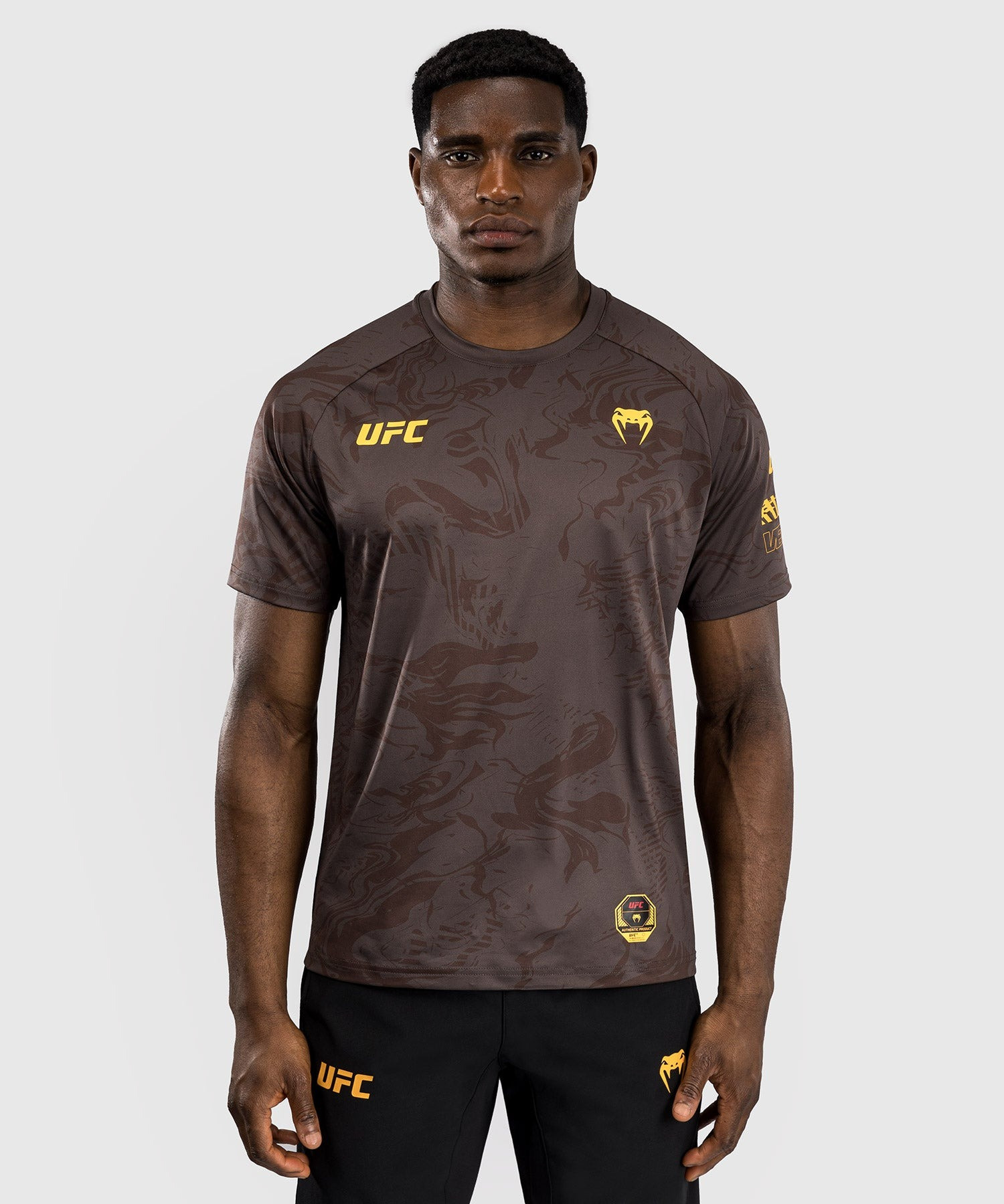 Venum UFC Fusion Fight Week Mens Dry Tech T-Shirt Brown Best Gift For Big Fan Lovers. Oregontrailrvpk Shirt