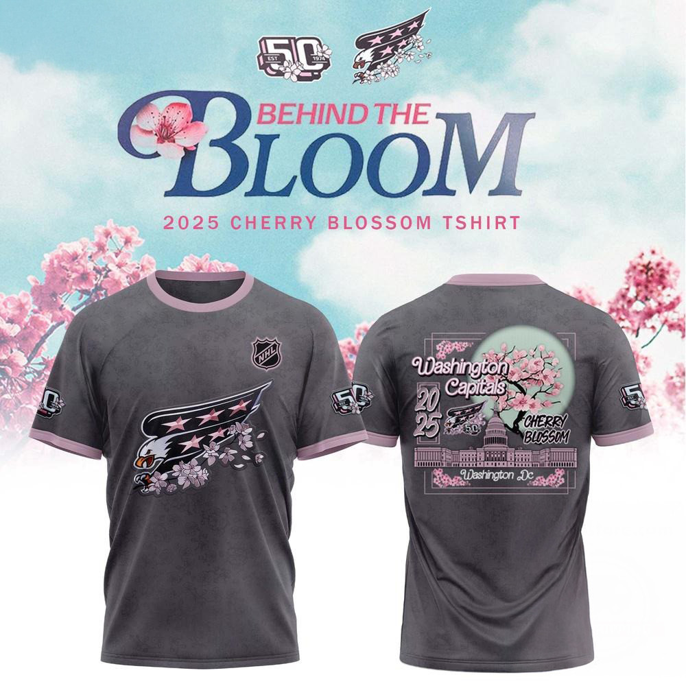 Washington Capitals 50th Anniversary Cherry Blossom Shirt Ice Hockey Oregontrailrvpk Shirt