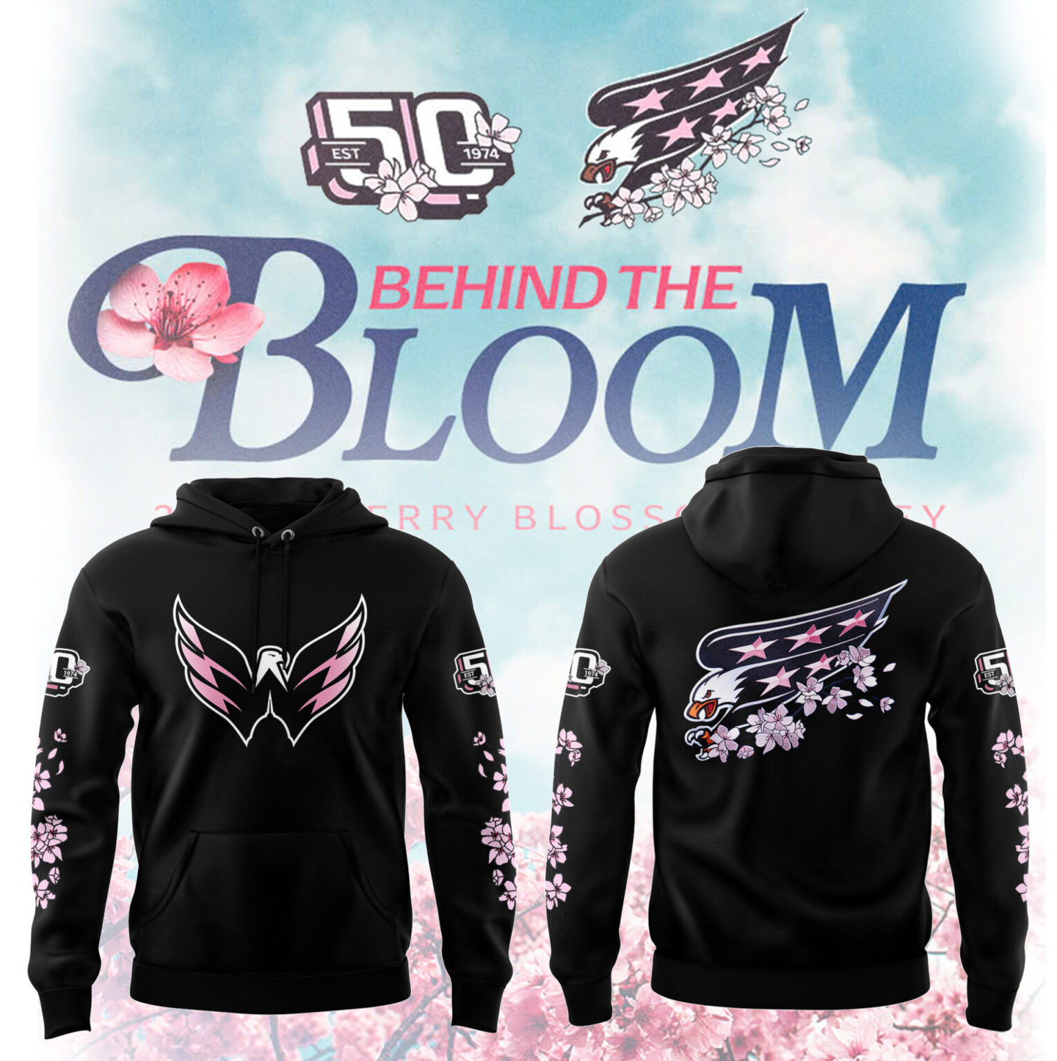 Washington Capitals Behind The Bloom Hoodie Unique Gifts For Hockey Fans