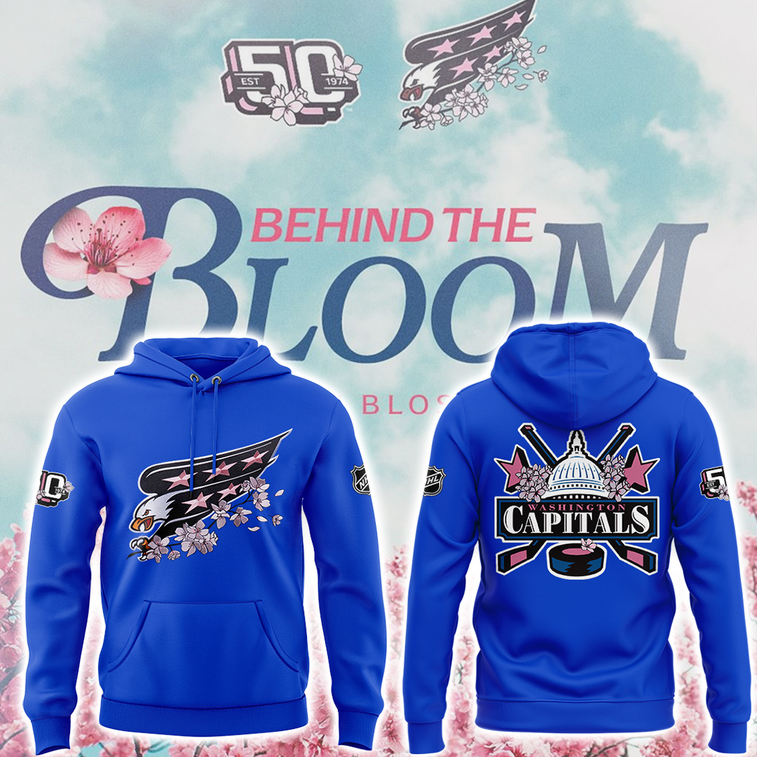 Washington Capitals Cherry Bloom 2025 Hoodie Gifts For Ice Hockey Teammates