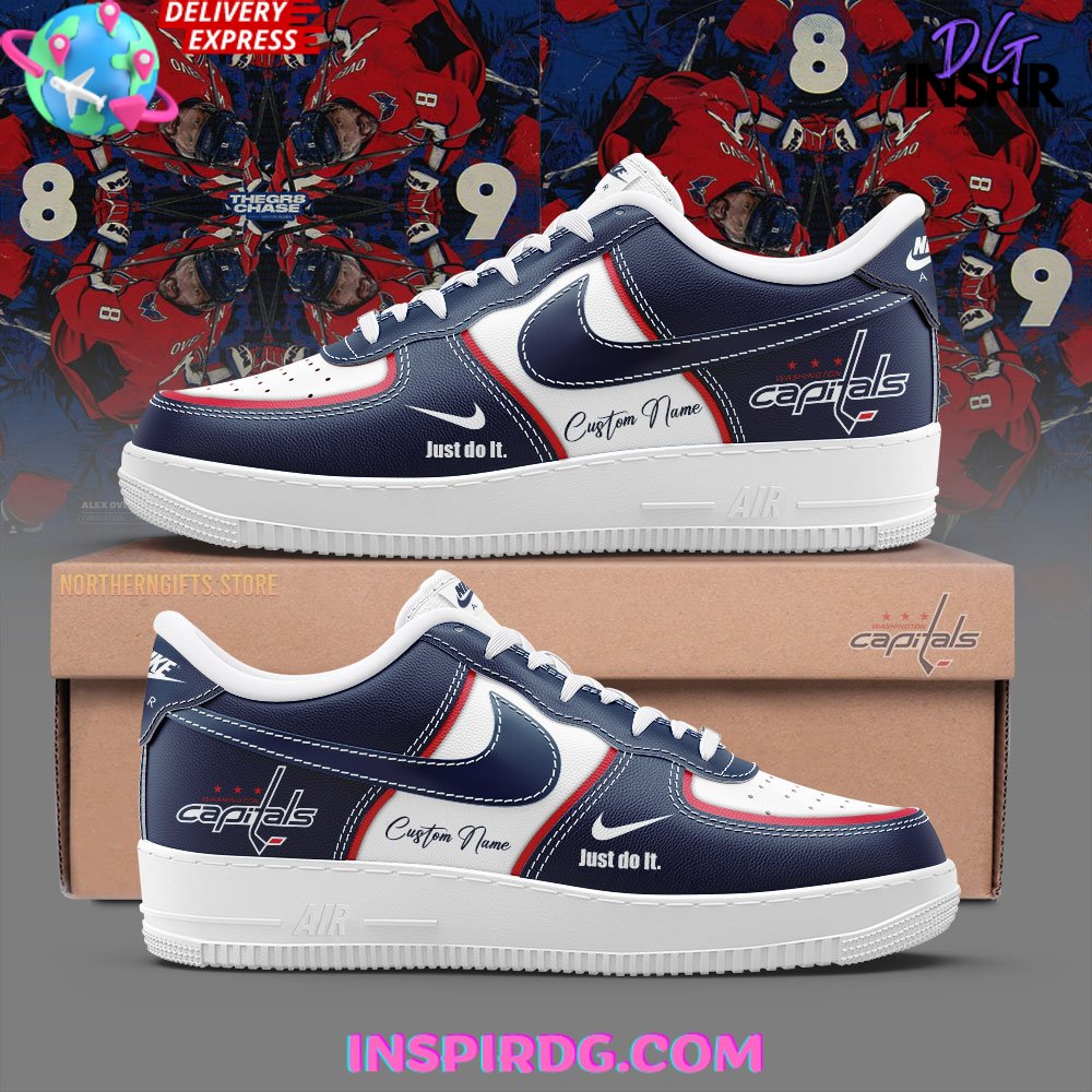 Washington Capitals Just Do It Limited Edition Air Force 1 Sneakers