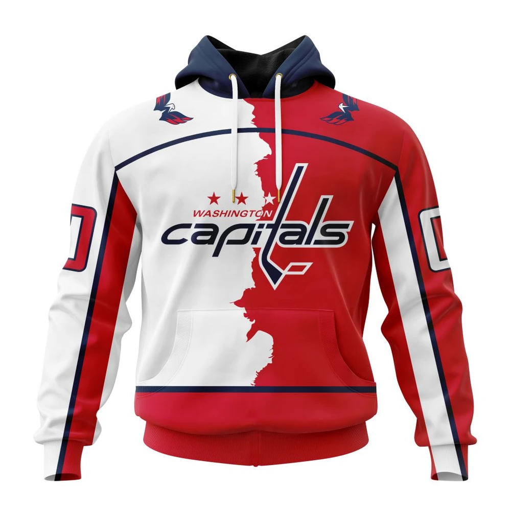 Washington Capitals Personalize Home Mix Away Kits All Over Print Hoodie Style 22904
