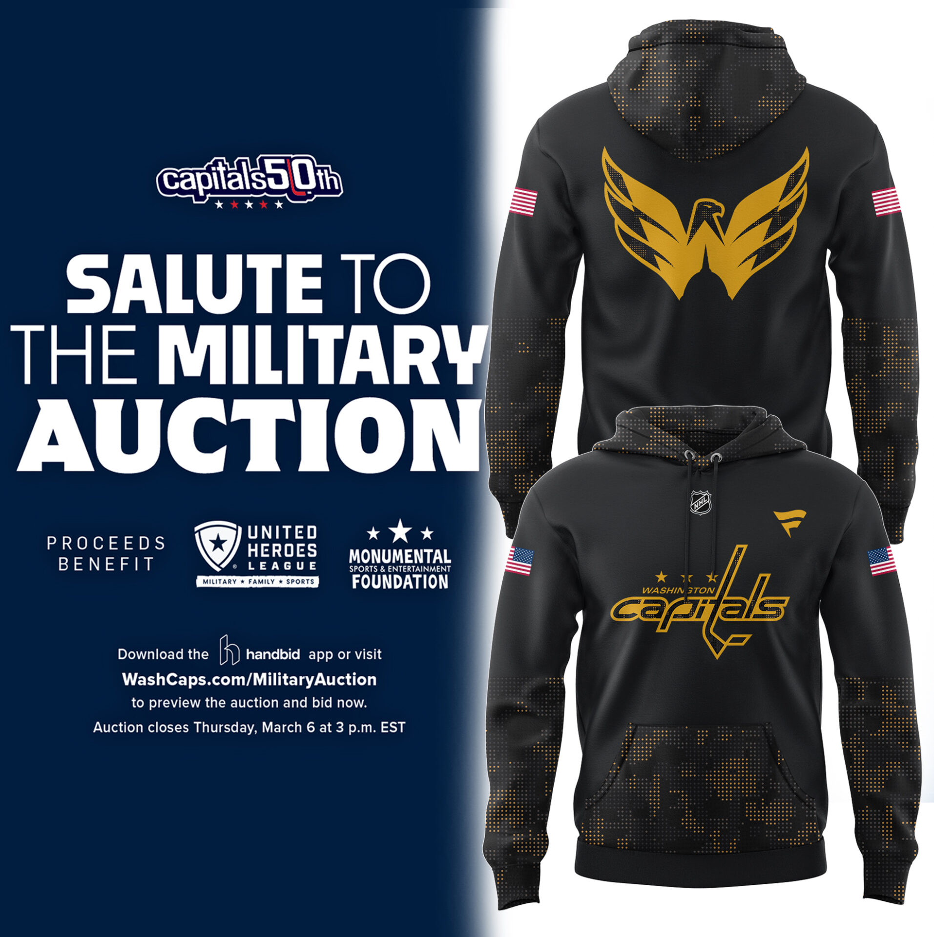Washington Capitals Salute To Military Hoodie Best Gifts For Ice Hockey Lovers