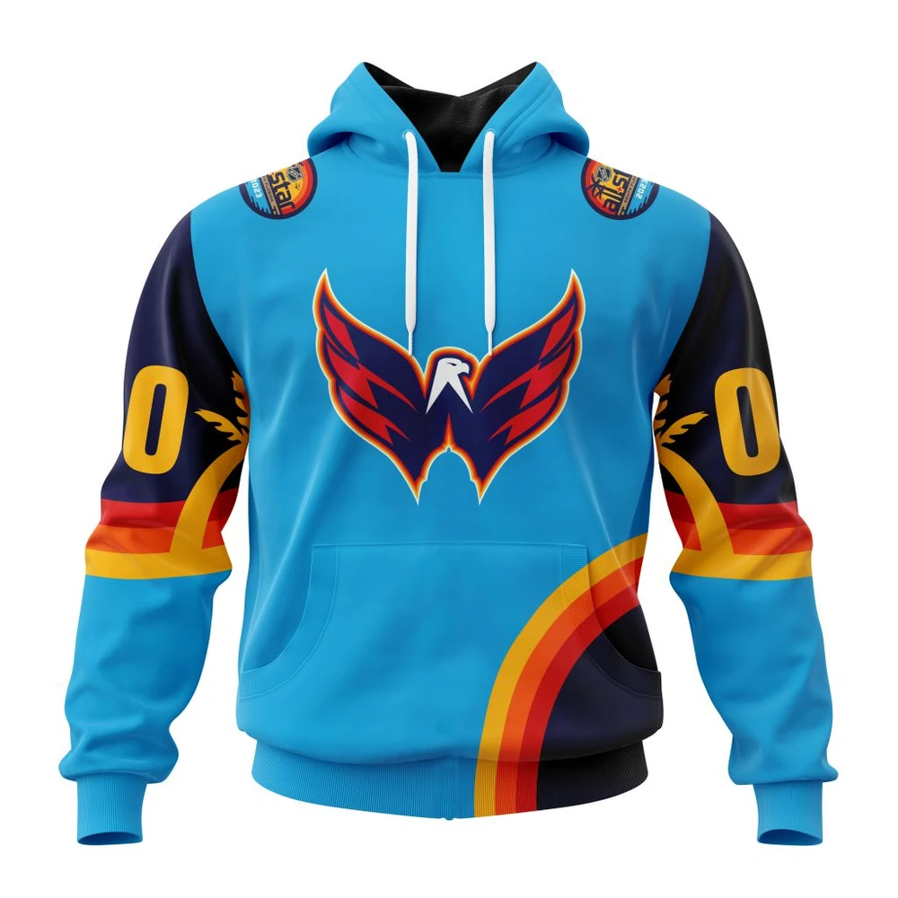 Washington Capitals Special All-Star Game Design With Atlantic Ocean All Over Print Hoodie Style 18033