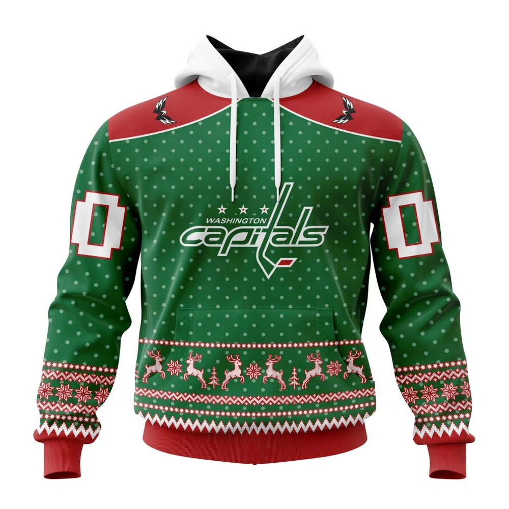 Washington Capitals Special Christmas Apparel All Over Print Hoodie Style 18200
