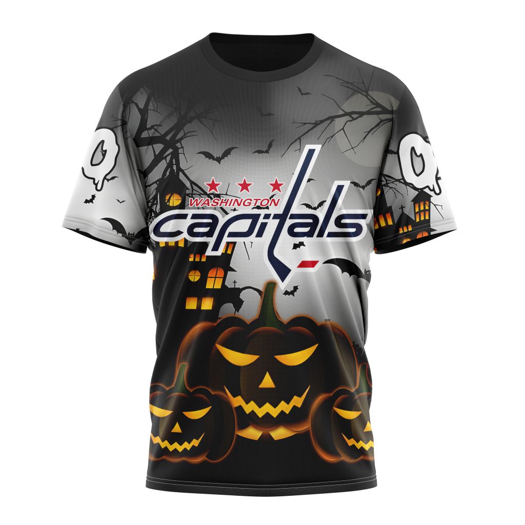 Washington Capitals Special Design For Halloween Personalized Name And Number T-Shirt Oregontrailrvpk Shirt