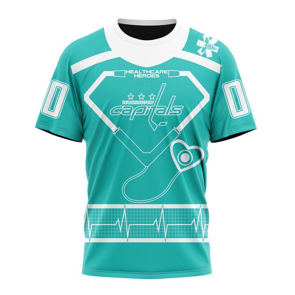 Washington Capitals Special Design Honoring Healthcare Heroes Personalized Name And Number T-Shirt Oregontrailrvpk Shirt