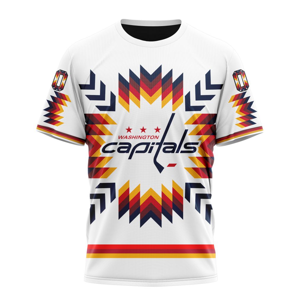 Washington Capitals Special Design With Native Pattern Personalized Name And Number T-Shirt Oregontrailrvpk Shirt